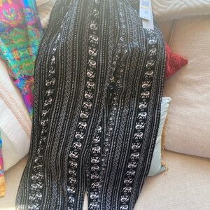 Black and White Elephant Patterned Pants